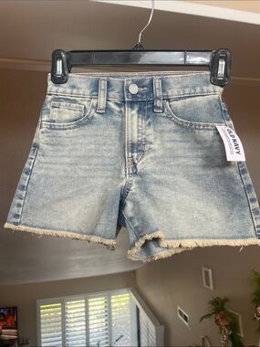 Old Navy Light Blue Frayed Hem Denim Shorts